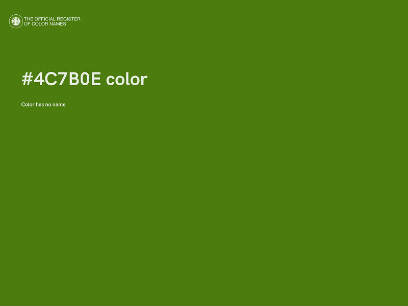 #4C7B0E color image