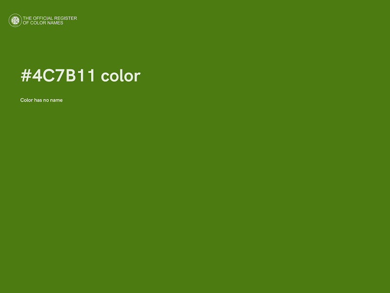 #4C7B11 color image