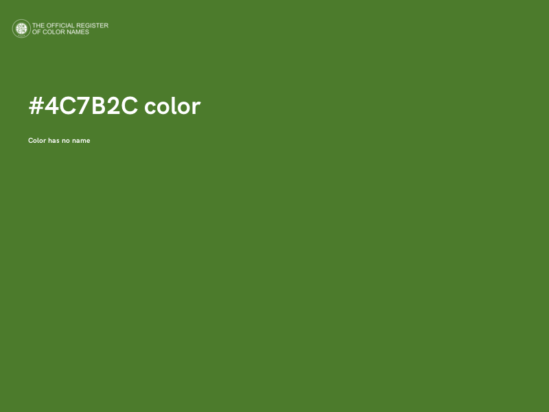 #4C7B2C color image