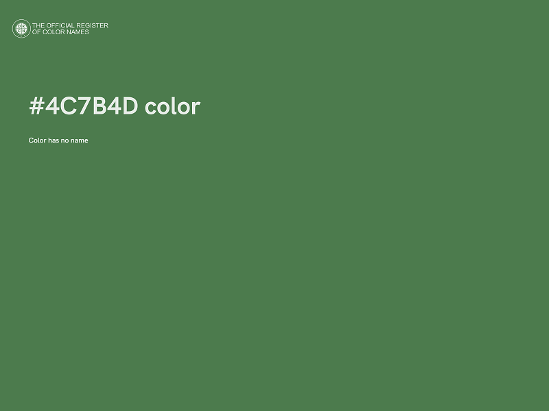 #4C7B4D color image