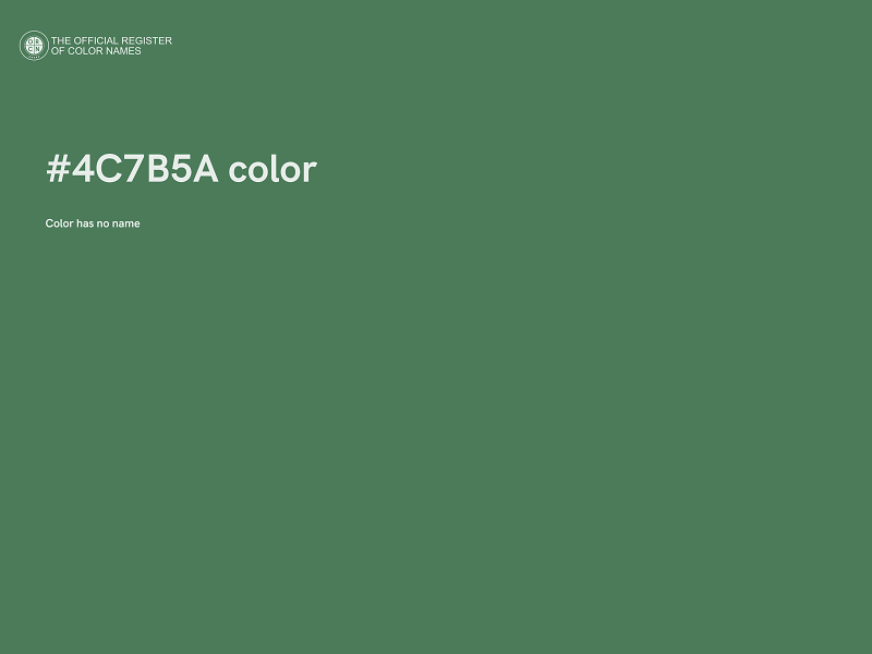 #4C7B5A color image