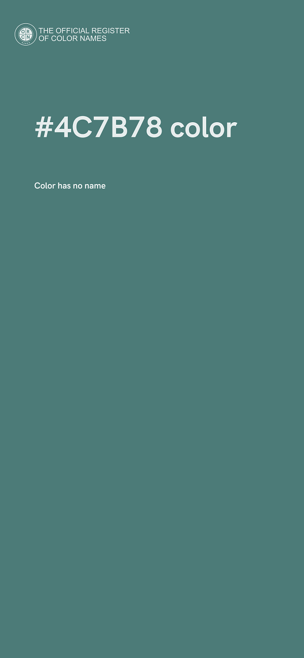 #4C7B78 color image