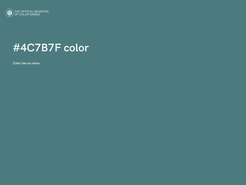 #4C7B7F color image