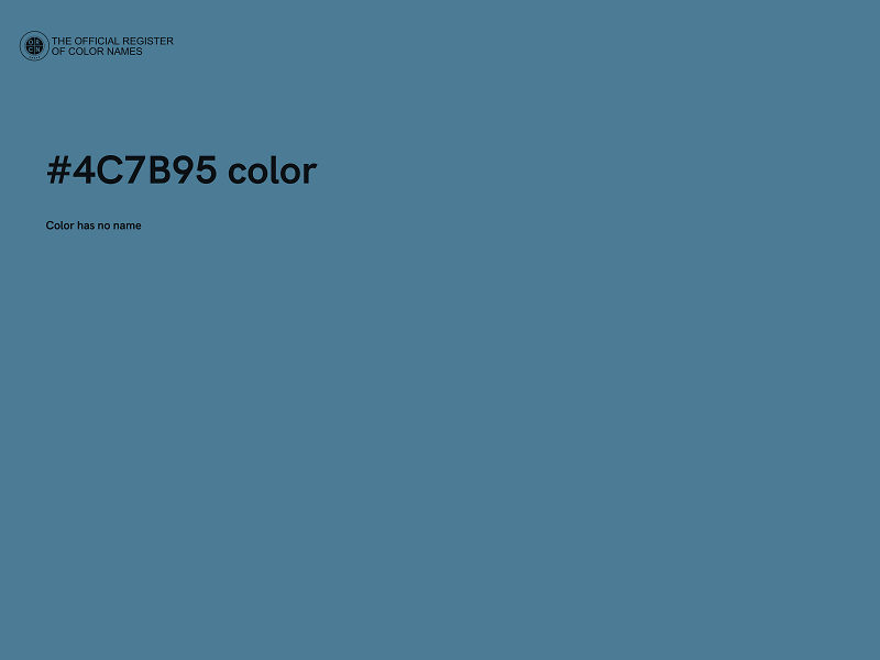 #4C7B95 color image