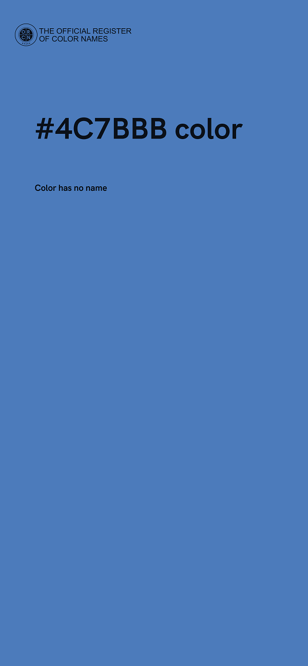 #4C7BBB color image