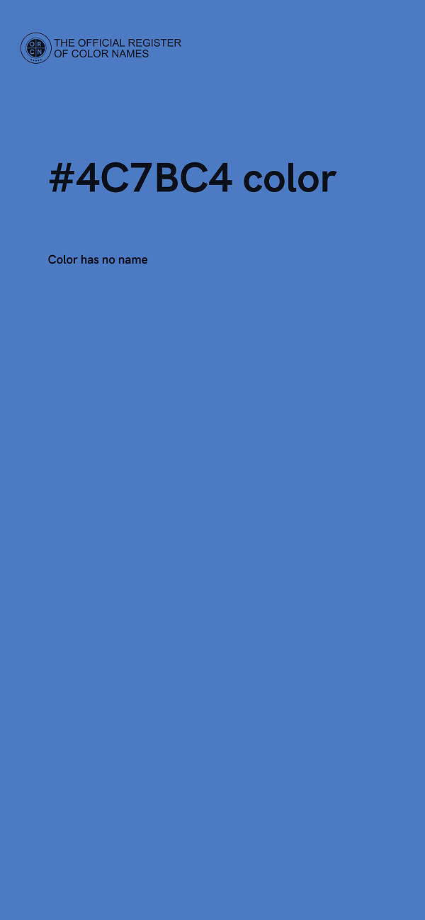 #4C7BC4 color image