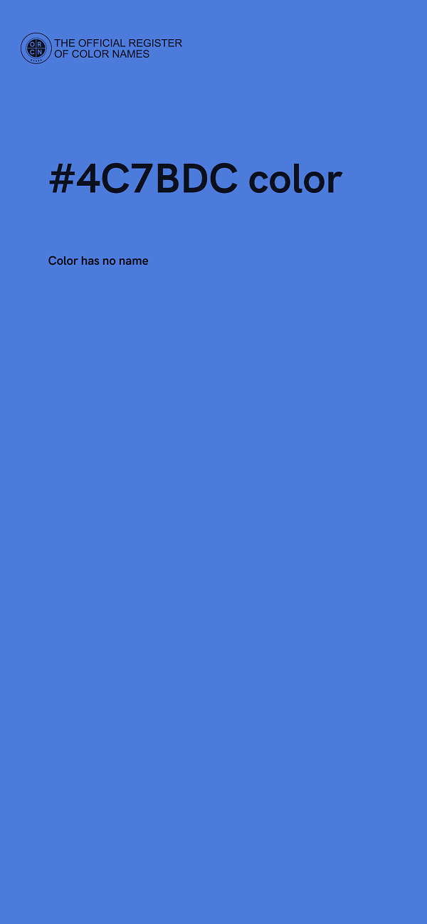 #4C7BDC color image
