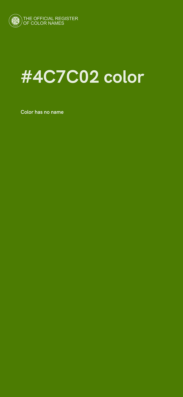 #4C7C02 color image