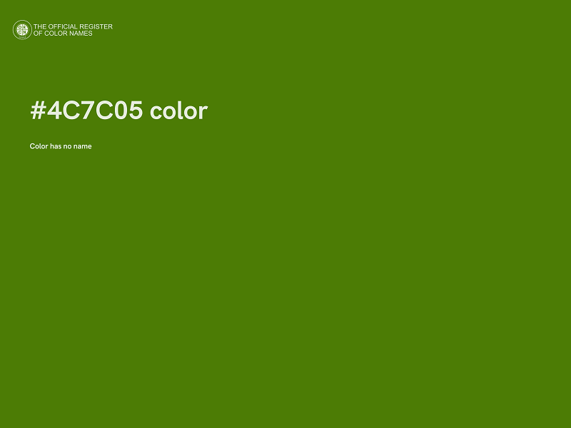 #4C7C05 color image