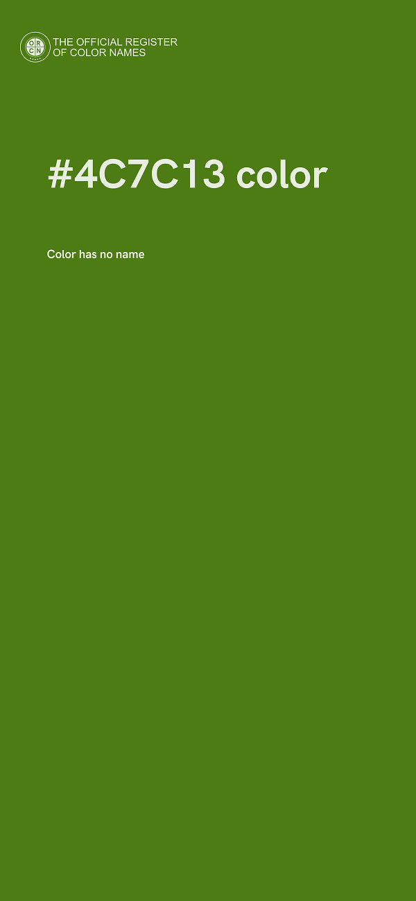 #4C7C13 color image