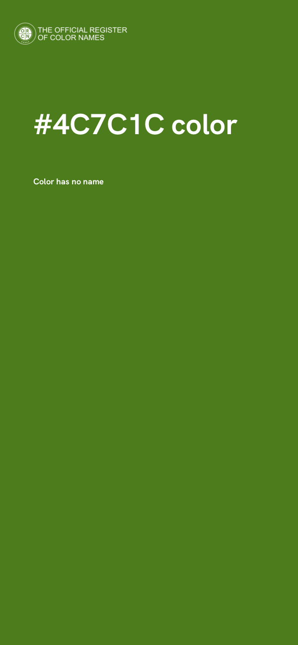 #4C7C1C color image