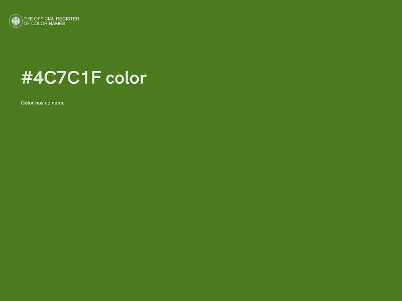 #4C7C1F color image