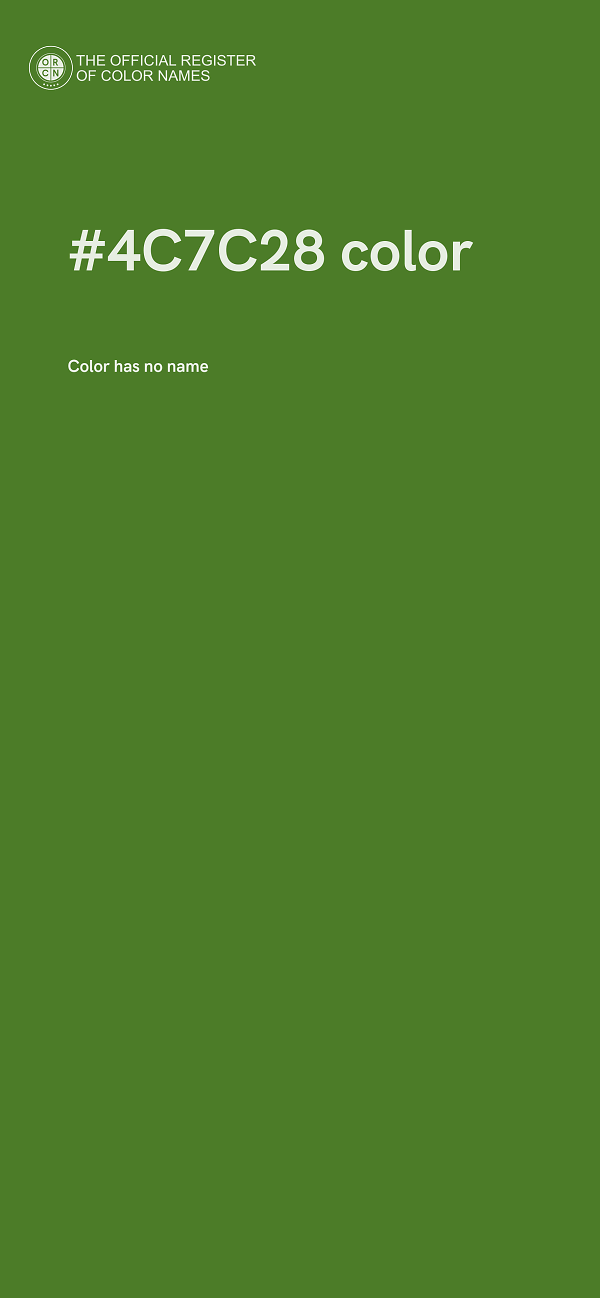 #4C7C28 color image