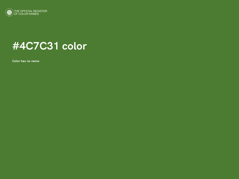 #4C7C31 color image
