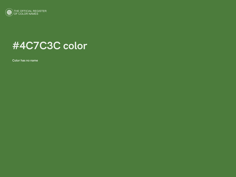 #4C7C3C color image