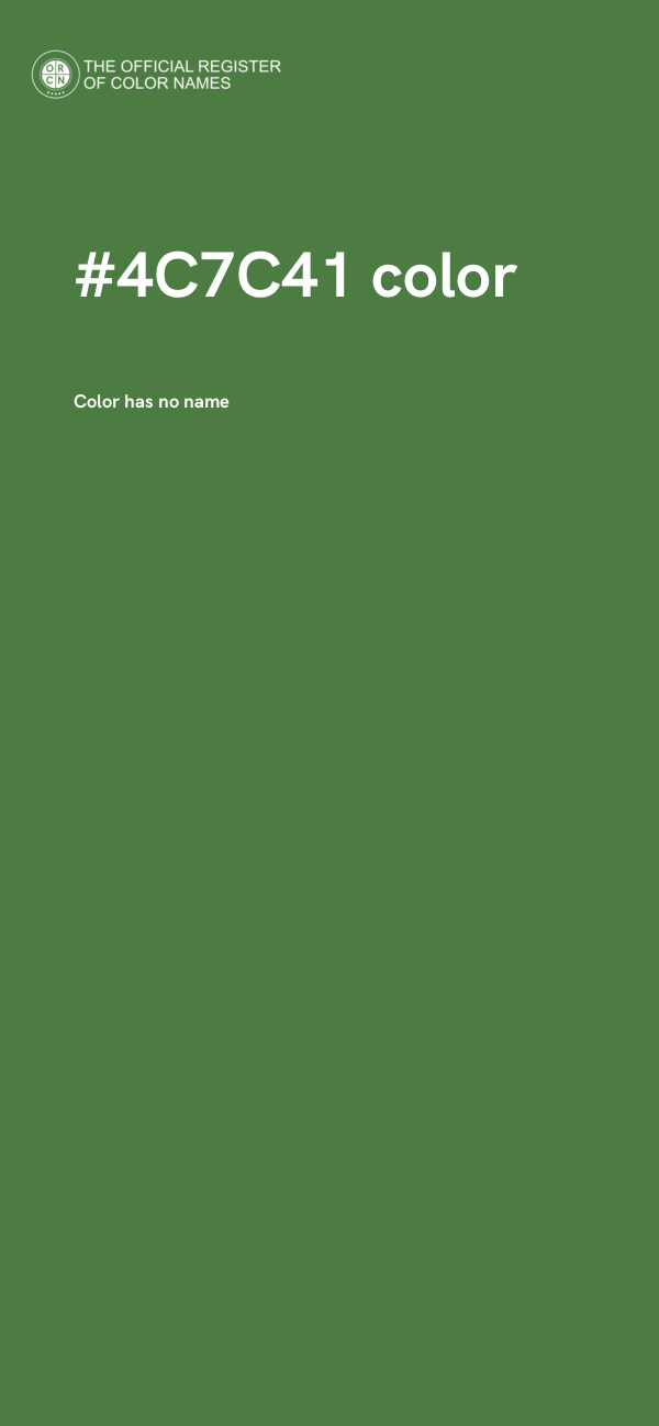 #4C7C41 color image