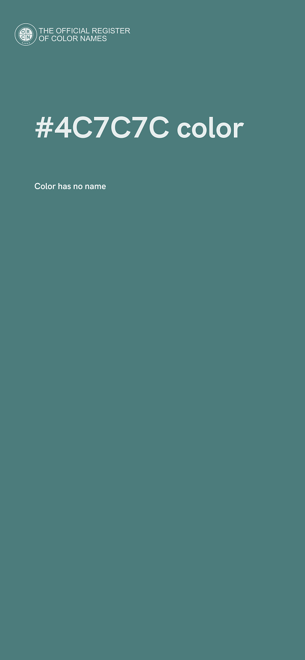 #4C7C7C color image