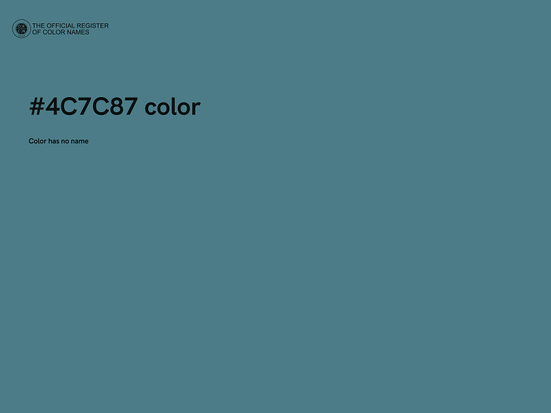 #4C7C87 color image