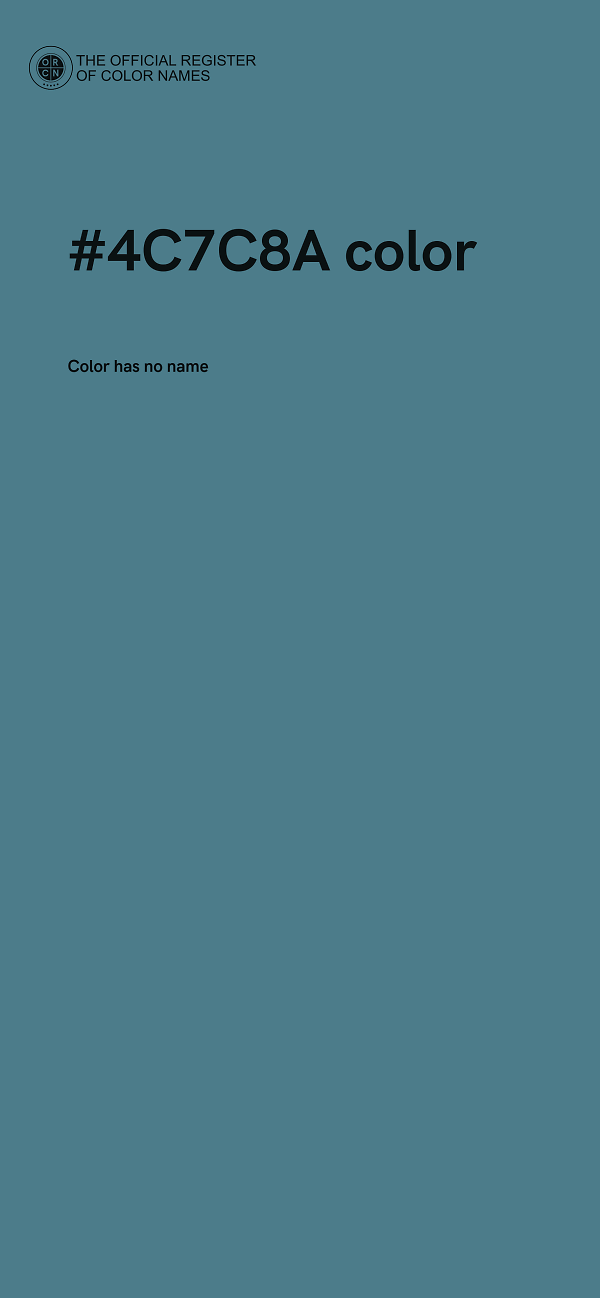 #4C7C8A color image