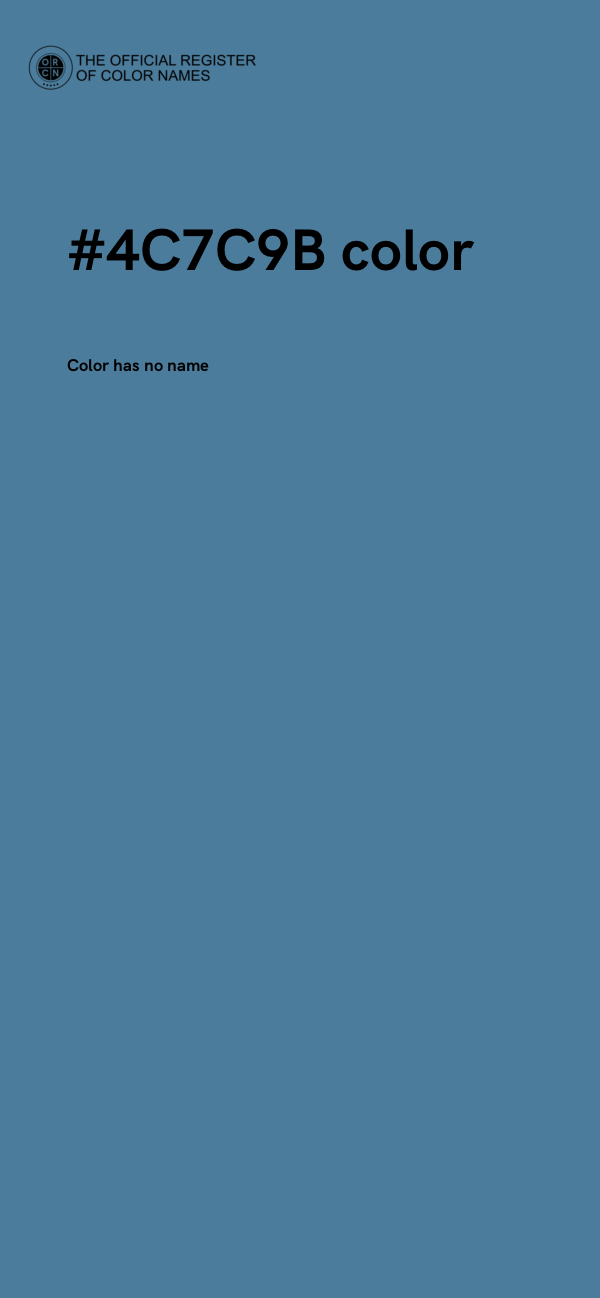 #4C7C9B color image