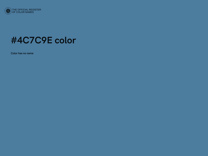 #4C7C9E color image