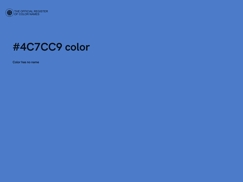 #4C7CC9 color image