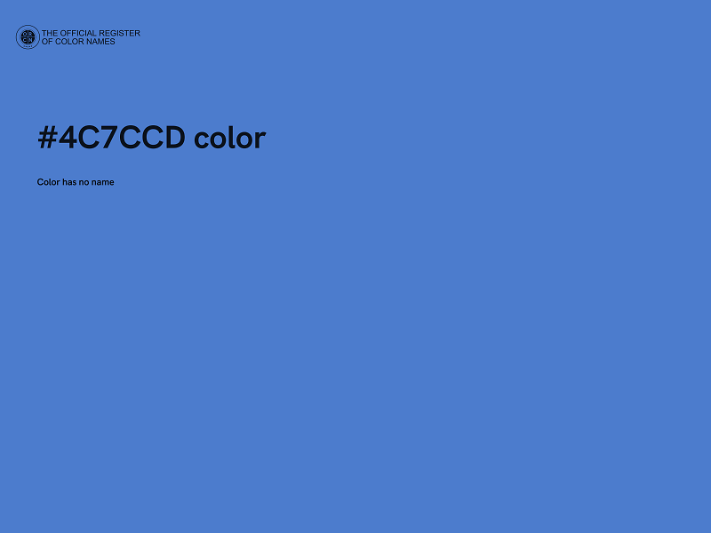 #4C7CCD color image