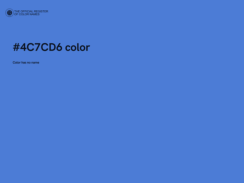 #4C7CD6 color image