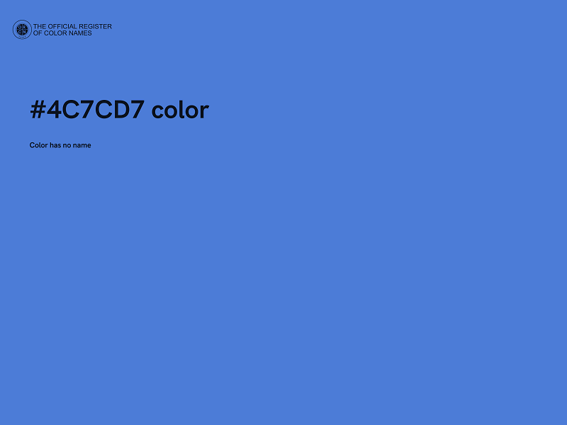 #4C7CD7 color image