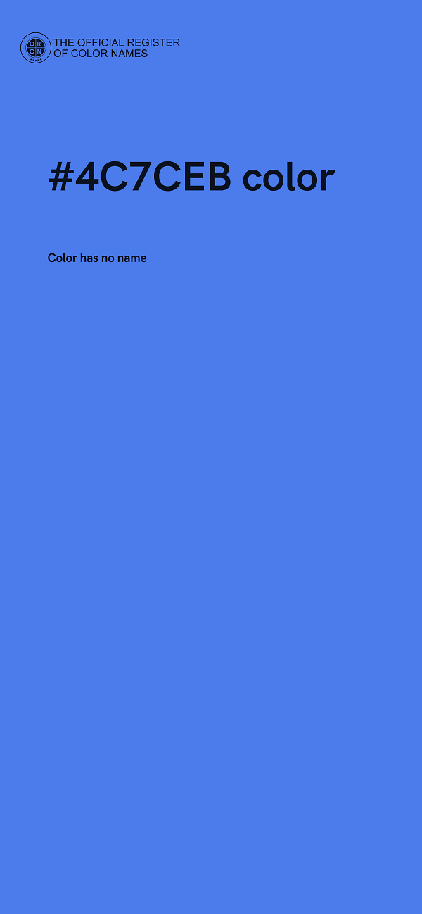 #4C7CEB color image