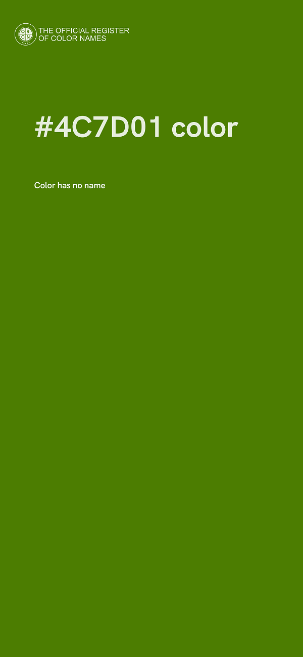 #4C7D01 color image
