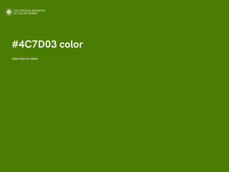 #4C7D03 color image