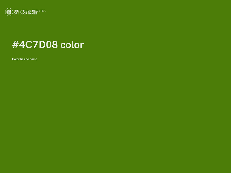 #4C7D08 color image