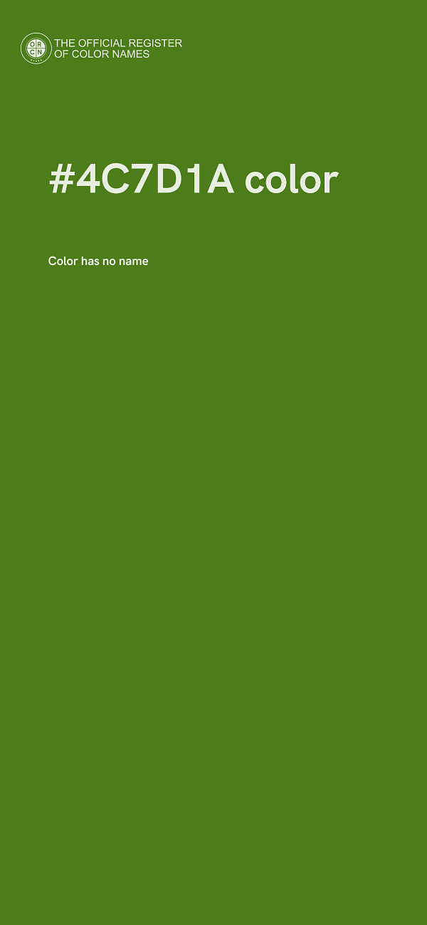#4C7D1A color image