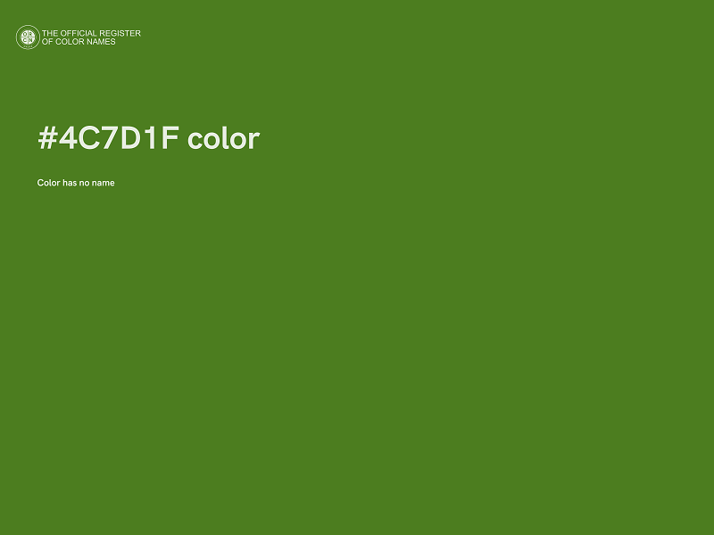 #4C7D1F color image