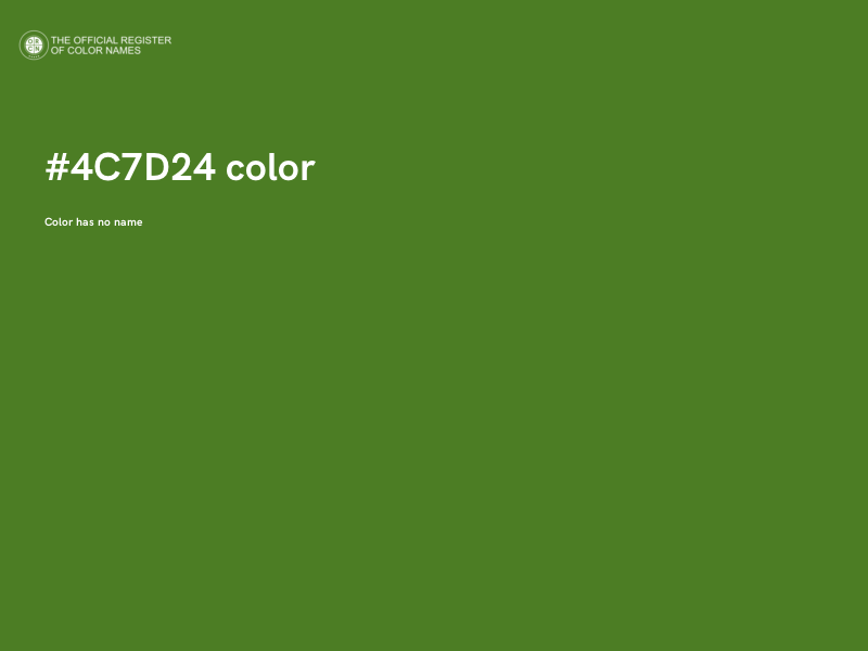 #4C7D24 color image