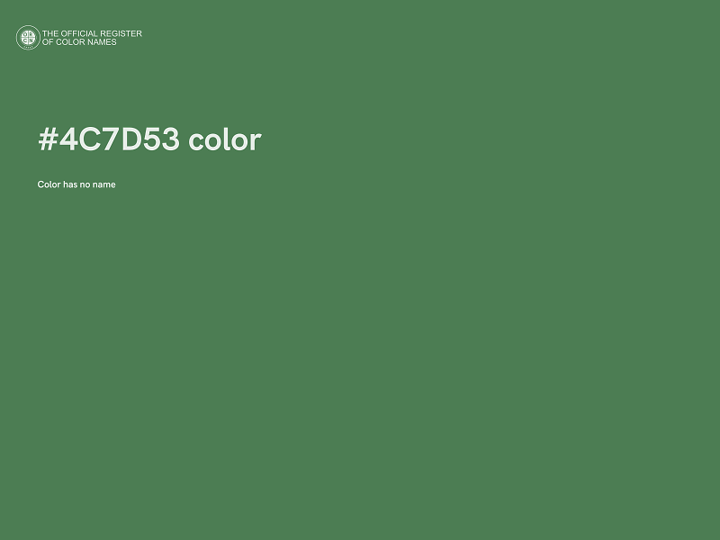 #4C7D53 color image