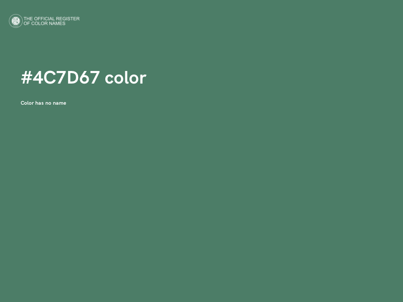 #4C7D67 color image