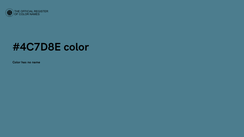 #4C7D8E color image
