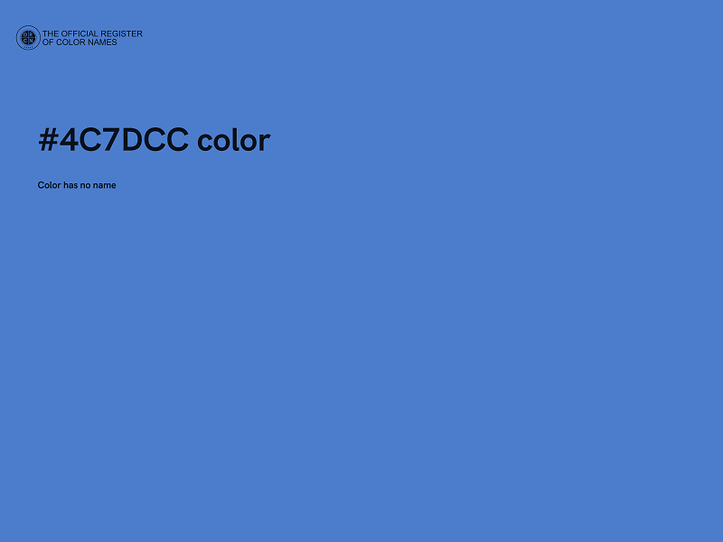 #4C7DCC color image