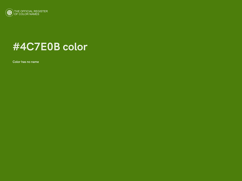 #4C7E0B color image