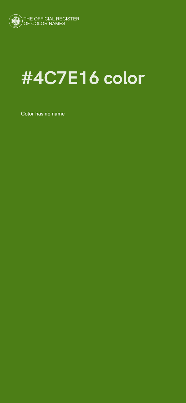#4C7E16 color image
