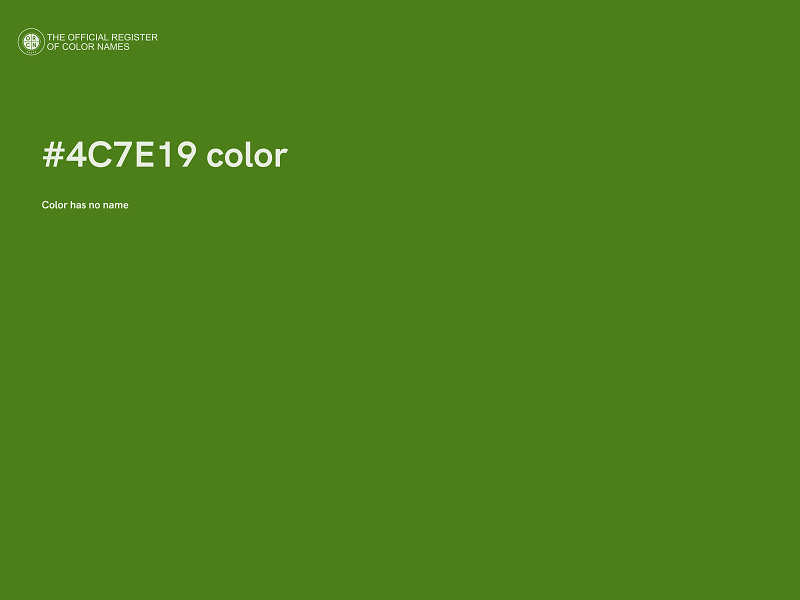 #4C7E19 color image