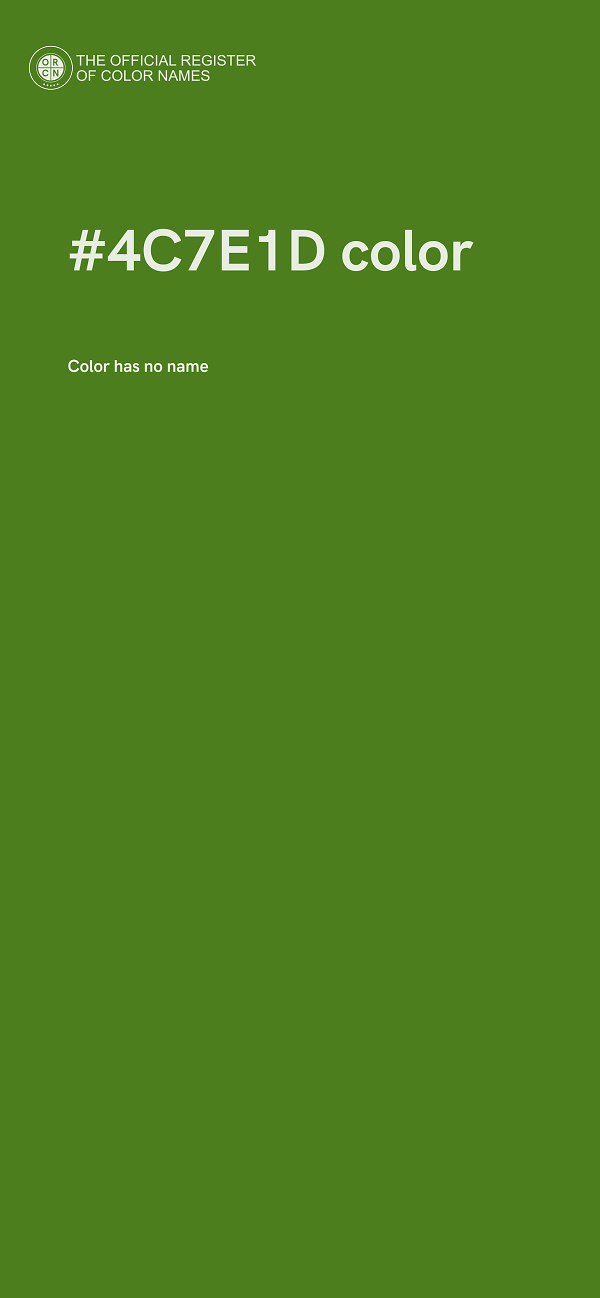 #4C7E1D color image