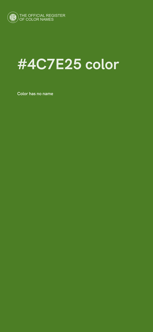 #4C7E25 color image
