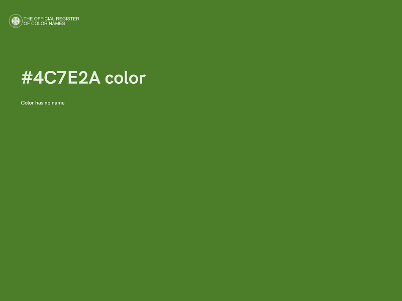 #4C7E2A color image