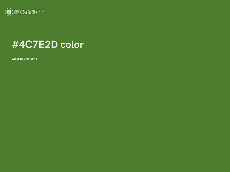 #4C7E2D color image
