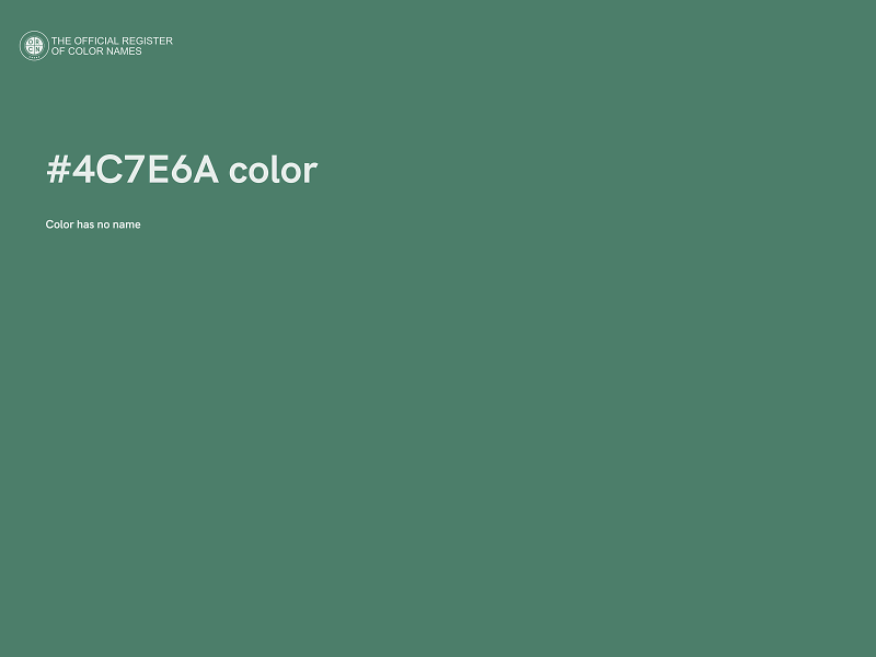 #4C7E6A color image