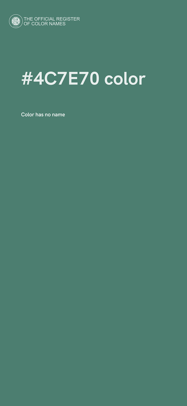 #4C7E70 color image