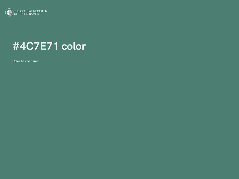 #4C7E71 color image